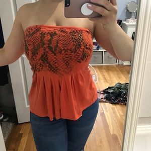 Guess strapless top